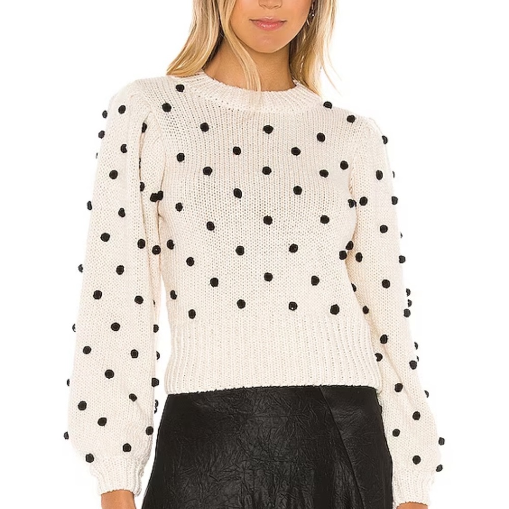 ASTR the label Aidy polka dot sweater